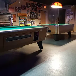 They got pool tables