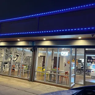 The exterior of the business