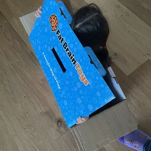 She fits in the ice cream truck box