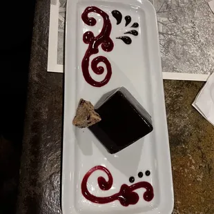 Dessert. Flourless chocolate mousse.