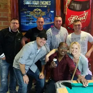 Aj&apos;s retirement party. Some of his old co workers. Congratulations and thank you for 41 years of service.