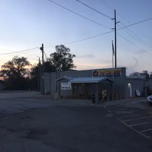 outside