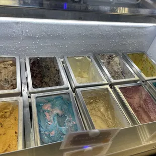 Toffee coffee, cotton candy, banana pudding, Cookie Monster...