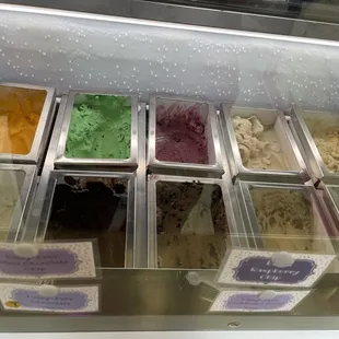 Non dairy&apos;s that black raspberry chip,  cookie crumble are to die for
