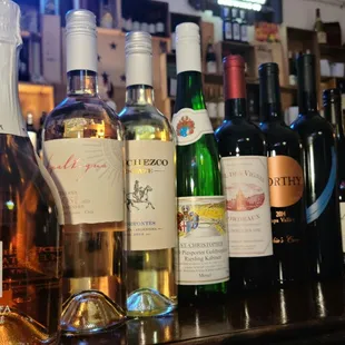 Over 90 different wines available.