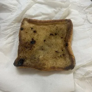 Burned bread
