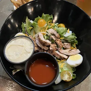 Chicken salad (I asked for buffalo chicken, they just put buffalo on the side)