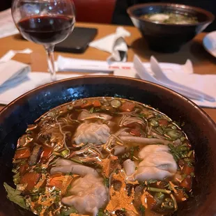 Wonton Soup with Noodles