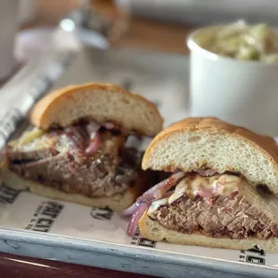 Brisket Sandwich w/ Coleslaw
