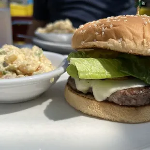 Mushroom Burger - so delicious. I normally order breakfast when ever I go here, but I have a new favorite!
