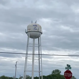 a water tower