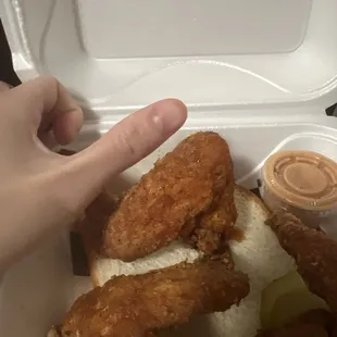 3 piece 3 Chicken Wings Dinner