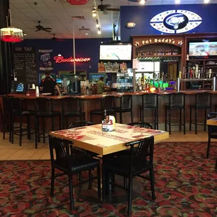 Huge bar area.  Bet this place gets pumping on weekends!