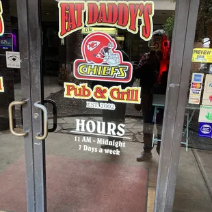 the front door