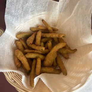 Fried green beans