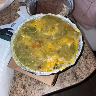 Green Chili Chicken Enchiladas