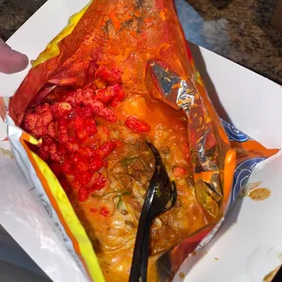 The Big Mess Flaming Hot Cheetos