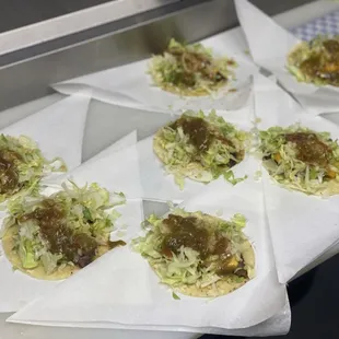 My Grandparents came up with these In their restaurants in 1952. These are our Green Chile Taco Burgers