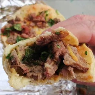 One bite into my taco, and I was rewarded with the goodness of the perfectly cooked tri-tip taco.