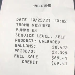 Price per gallon is actually $.35 / gallon higher than advertised. Seems criminal.