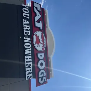 a sign for a fast food restaurant