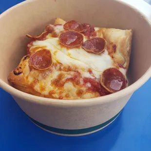 Build-A-Square cupped pepperoni