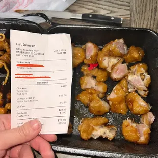 the price of the chicken
