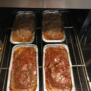 Meatloaf coming out the oven