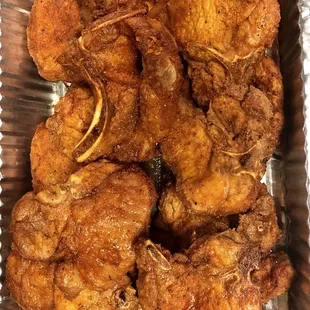 Pork Chops just finish getting fried!