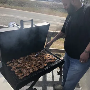 The FAT DUCK doing what he love to Do!