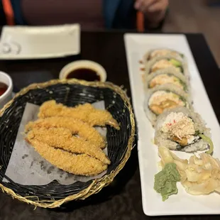 Shrimp Tempura &amp; Salmon Tempura Roll