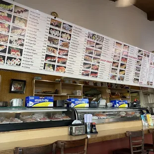 Huge menu