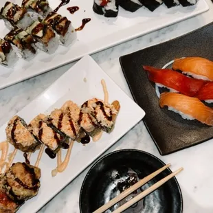 sushi and sashimi, sushi, sashimi, food