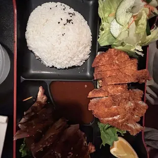 Bento combo - Chicken Katsu and Chicken Teriyaki