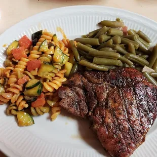a plate of food on a table