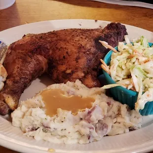 a plate of food on a table