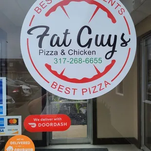 Entrance to Fat Guys and Carl's Doughnuts