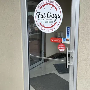 the door to the restaurant