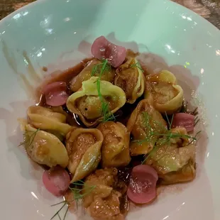 Duck confit tortellini