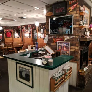 the inside of a restaurant