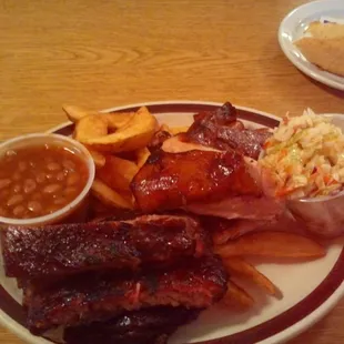 All you can eat ribs and chicken.
