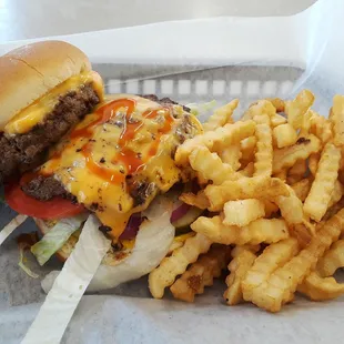 Lukewarm burger and cold fries. That&apos;s all. Go elsewhere.