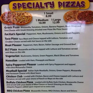 Urbanspoon menu. Wish they had a website