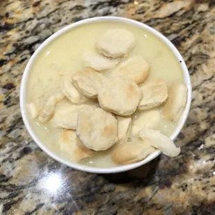 Chicken Potato Soup - looked like clam chowder at first (3 stars)