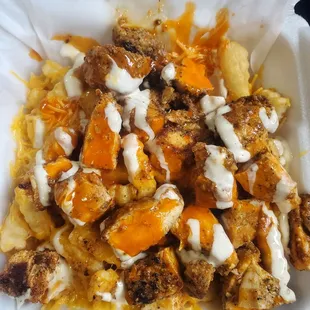 Buffalo Chicken Ranch Fries