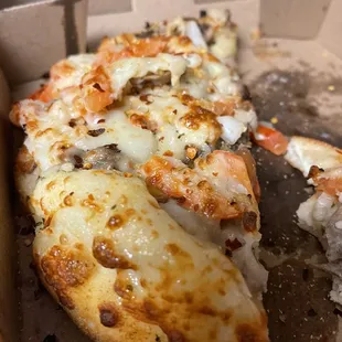 Wow! Wow! Okay I'm going to go heat up my last two slices now lol