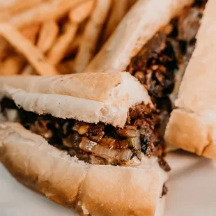 Philly Cheese Steak and Fries
