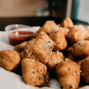 a pile of fried tater tots