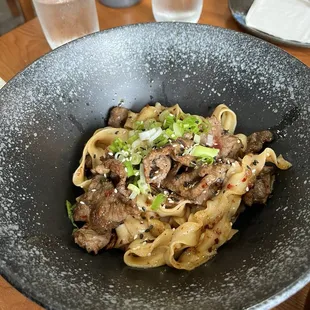 Scallion noodles