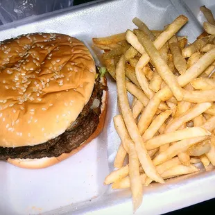 Fat Mo's Deluxe. Double-meat with cheese, bacon, shrooms, lettuce tomato and onions.